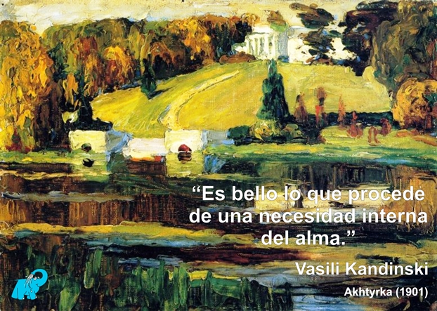 Una Enseñanza de Vasili Kandinski en la Frase del Día del Elefante Azul de Avilés.